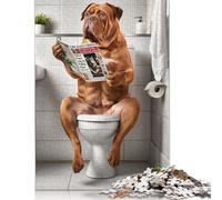 Dogue De Bordeaux Bathroom Puzzles for Adults 1000 Pieces Puzzle for Adults And Teenager Family Game 1000pcs (75x50cm)
