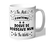 Dogue De Bordeaux Mum Mug Gift Pawsome (Black Print) Dog Lover Owner Birthday for Her Women Present