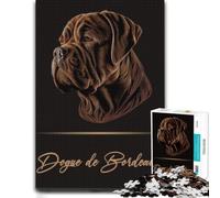 Dogue De Bordeaux Portrait Complex Wood Puzzle, Adults, 1000 Pieces | Festive puzzle present: solo or shared puzzle time at home.