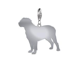 Dogue De Bordeaux Silhouette Silver Charm