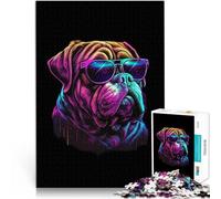 Dogue De Bordeaux1000 Piece teenager Puzzles Challenging To Complete But Fun And Humorous Suitable for desktop decoration 38x26cm