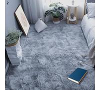 DOGUO Area Rugs 80 x 140 cm Extra Large Shaggy Floor Carpets Washable for Kids Hallway Living Room, Light Grey