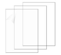 DOGUO Clear Plastic Acrylic Sheet 55 x 150 cm Covered with Protective Film Acrylic Panels Transparent Many Sizes for Arts and Crafts Modelling Architectural Sand Table Models, 8mm
