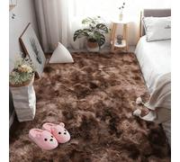 DOGUO Rugs Living Room Fluffy 250 x 340 cm Tie Dyed Soft Rug Fluffy Modern Modern Home for Bedroom Dorm Nursery Bedside Kids Room Lounge Office, Brown