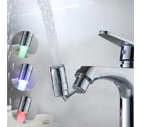 Dogxiong 3-Color LED Water Faucet Light, 720° Swivel, Temperature Sensitive, ABS Material, Unfinished, ff5bf410-c81f-487c-a791-bae138cb9c71