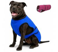 DOGZSTUFF Dog Cooling Vest - Lightweight Evaporative Summer Coat with UV Protection - Soft, Breathable Fabric for Small, Medium & Large Dogs (XL, Dark Blue)