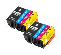 DOHAETCJQ Universal Printer Ink Cartridges, 4-pack, 912XL, For Printers Model 8010, 8012, 8013, 8014, 8015, 8017, 8018, Number Hp912XL(2SET)