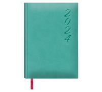 Dohe - 2024 Diary - Day Page - Size: 15 x 21 cm (A5) - 336 Pages - Stitched Binding - Hardcover - Mint Green - Brasilia Model