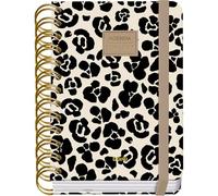 Dohe - 2026 2027 School Planner - September to June, Day per Page, A6 (12x17 cm), Soft Hard Cover, Double Spiral, Elastic Band Closure, 2 Pages of Stickers, Spanish and English - Wild