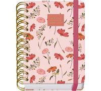 Dohe - 2026 2027 School Planner - September to June, Day per Page, A6 (12x17 cm), Soft Hard Cover, Double Spiral, Elastic Band Closure, 2 Pages of Stickers, Spanish and English - Belle