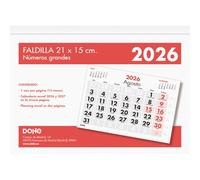 Dohe - 2026 Desk Calendar - A4 (30x21 cm), Month View, 12 Months January to December, Spanish Language, Microperforated Pages for Easy Removal, Large Numbers, Annual Planning