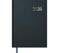 Dohe - 2026 Planner English - Day Per Page, A5 Size (14x20 cm), Hard Cover, 12 Months January to December, Annual Planner with Bookmark - Segovia Black