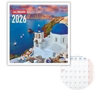 Dohe - 2026 Wall Calendar - 12 Months January to December, Month View, 30x30 cm, Spanish Language, Staple Binding, Space for Notes, Year Planning, Thick Paper 120 g/m² - Cities