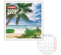 Dohe - 2026 Wall Calendar - 12 Months January to December, Month View, 30x30 cm, Spanish Language, Staple Binding, Space for Notes, Year Planning, Thick Paper 120 g/m² - Landscapes