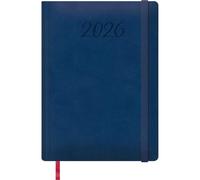 Dohe - 2026 Weekly Planner - Vertical Week to View, Large Size (17x24 cm), Hard Cover, 12 Months January to December, Annual Planner in Spanish with Bookmark - Manaos Blue