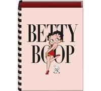 Dohe - 4 Ring Binder - Capacity 250 Sheets, Folio Size (26.5 x 34 cm), Spine 6 cm, Rings 40 mm, Extra Cover, School Supplies - Betty Boop - FSC Mix AEN-COC-000243 - Pink