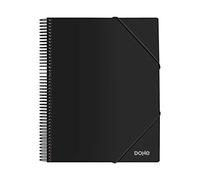 Dohe - 40 Cover Ring binfer P.P. (80 mic) A4 with Spiral - Black