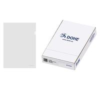 Dohe 90591 - Box of Tab File Wallets, A4, Clear, Pack of 100