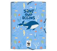 Dohe - A4-size folder with 3 flaps - WWF - FSC Mix AEN-COC-000243 - Save Our Oceans