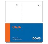 Dohe - Box Voucher Pads (20 pcs.) - Pocket Size 10x5 cm, 100 Numbered and Micro-Perforated White Sheets, Raffle Pads, Contests, Lottery, Lockers, Office Supplies