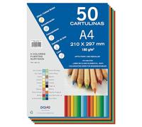 Dohe - Cardboard 50 Sheets in A4-5 Assorted Colors Strong