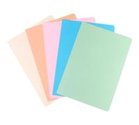 Dohe - Cardboard Subfolders (100 pcs.) - 5 Colours, Folio Size 23.5 x 33.5 cm, Slots for Fistener, Thickness 180 g/m² - Office Supplies