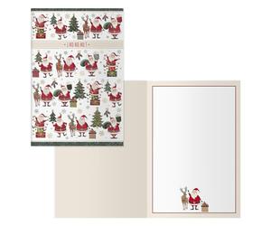 DOHE - Christmas Greeting Cards - Pack of 6 - Size: 11.5 x 17 cm (closed) - Includes envelope to store the card - Santa Claus model