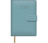 Dohe - Diary 2026 - Day per Page, Size 12.5x18 cm, Soft Leatherette Cover, Magnetic Flap Closure, Bookmark, 12 Months January to December, Annual Planner in Spanish - Pretty Green