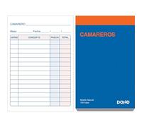 Dohe - Order Waiter Pads (10 pcs) - Pocket Size (8.5x14 cm), 100 Sheets, Single Format Without Copies, Hospitality Waiter Pads, Spanish Language, Office Supplies