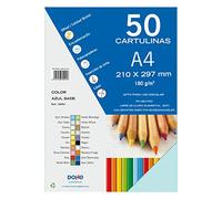 Dohe - Pack of 50 Pieces of Card, A4 Azul Sado