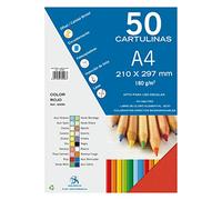 Dohe - Pack of 50 Pieces of Card, A4 red