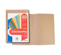 DOHE - Pack Subfolders - Folio - Kraft - 50 pcs - FSC Mix AEN-COC-000243 - Beige