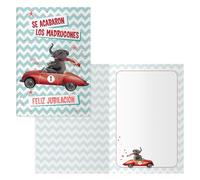 DOHE - Retirement Greeting Cards - Pack of 6 - Size: 11.5 x 17 cm (closed) - Includes envelope to store the card - Elephant Model