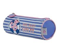 DOHE - Round School Pencil Case - Zipper Closure, Official License, Durable Polyester, 21x7.5x7.5 cm, School Supplies - Pink Panther Sailing