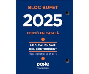 Dohe - Taco Desktop 2025 Catalan - Calendar with Day Page Format, 12 Months from January to December, Size 8.5 x 11 cm, Office Supplies