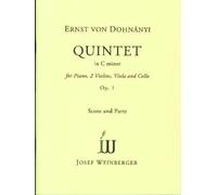 Dohnányi: Piano Quintet in C, Op. 1 (Score & Parts)