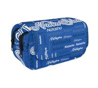 DOHOATI Personalized-Large-Kids-Pencil-Case Custom Name Pencil Box Aesthetic Big Capacity Canvas Pencil Pouch with Zipper for Boys Girls Students Marker Pen Storage Midnight Blue