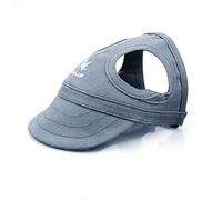 DoHTeck Baseball Cap With Neck Strap, Sun Protection Adjustable and Comfortable Cool Ear Holes Outdoor Hat for Small, Medium and Large Dogs