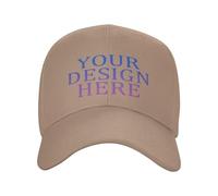 DOHXQM Casquettes Personnalisées - Casquettes de Baseball Personnalisées Réglables Pour Hommes et Femmes, Créez Votre Propre Casquette avec Texte, Logo ou Photo Personnalisés