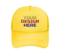 DOHXQM Custom Hat Design Your Own, Personalized Classic Hats for Men and Women,Customizable Baseball Cap for Outdoor Adjustable with Your Photo Text Logo Custom Trucker Hat