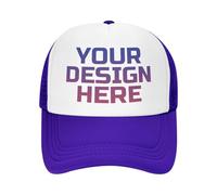 DOHXQM Custom Hat Design Your Own, Personalized Classic Hats for Men and Women,Customizable Baseball Cap for Outdoor Adjustable with Your Photo Text Logo Custom Trucker Hat
