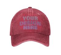 DOHXQM Custom Hat Design Your Own, Personalized Classic Hats for Men and Women,Customizable Baseball Cap for Outdoor Adjustable with Your Photo Text Logo Custom Trucker Hat