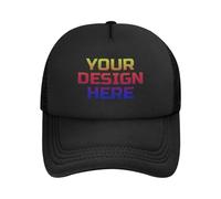 DOHXQM Custom Hat Design Your Own, Personalized Classic Hats for Men and Women,Customizable Baseball Cap for Outdoor Adjustable with Your Photo Text Logo Custom Trucker Hat