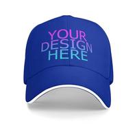 DOHXQM Custom Hat Design Your Own, Personalized Classic Hats for Men and Women,Customizable Baseball Cap for Outdoor Adjustable with Your Photo Text Logo Custom Trucker Hat