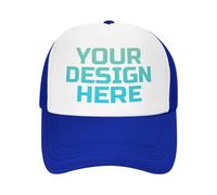DOHXQM Custom Hat Design Your Own, Personalized Classic Hats for Men and Women,Customizable Baseball Cap for Outdoor Adjustable with Your Photo Text Logo Custom Trucker Hat
