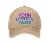 DOHXQM Custom Hat Design Your Own, Personalized Classic Hats for Men and Women,Customizable Baseball Cap for Outdoor Adjustable with Your Photo Text Logo Custom Trucker Hat
