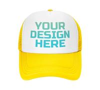 DOHXQM Custom Hat Design Your Own, Personalized Classic Hats for Men and Women,Customizable Baseball Cap for Outdoor Adjustable with Your Photo Text Logo Custom Trucker Hat