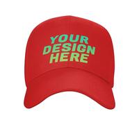 DOHXQM Custom Hat Design Your Own, Personalized Classic Hats for Men and Women,Personalised Baseball Cap Design Your caps Add You own Design Add Your Text Logo Photo Custom Hats Design