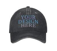 DOHXQM Custom Hat Design Your Own, Personalized Classic Hats for Men and Women,Personalised Baseball Cap Design Your caps Add You own Design Add Your Text Logo Photo Custom Hats Design