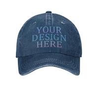 DOHXQM Custom Hat Design Your Own, Personalized Classic Hats for Men and Women,Personalised Baseball Cap Design Your caps Add You own Design Add Your Text Logo Photo Custom Hats Design